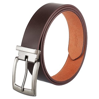 Genuine Leather Belt For Men |Pin Buckle| Brown